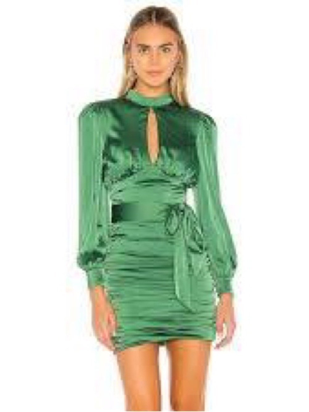 MAJORELLE Bristol Mini Dress in Emerald Green from Revolve M